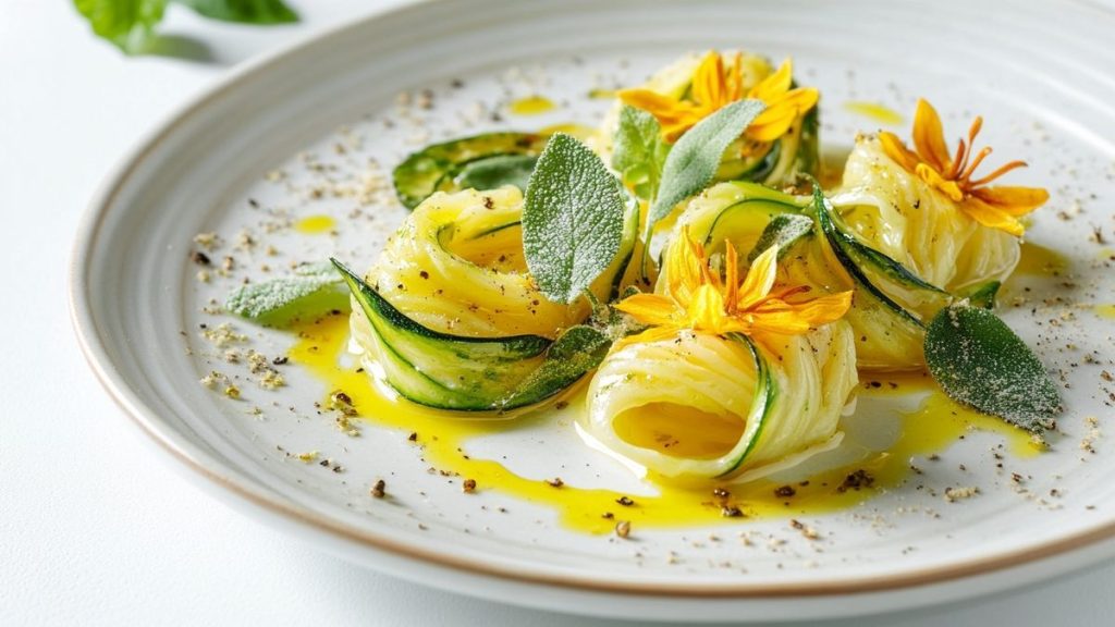 Pâtes aux fleurs de courgette : un délice irrésistible qui s'évaporera en un instant...