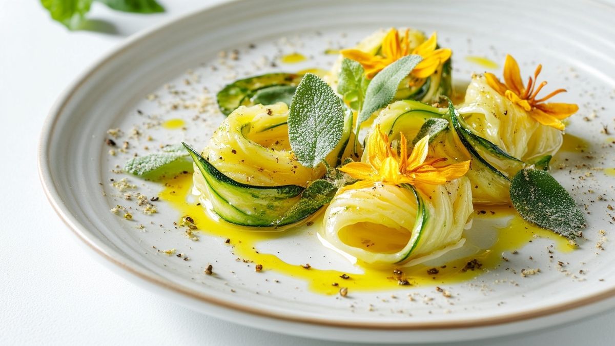 Pâtes aux fleurs de courgette : un délice irrésistible qui s'évaporera en un instant...