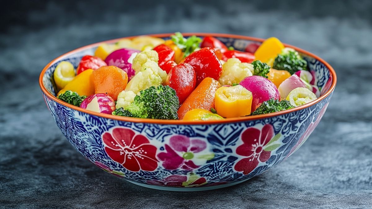 Techniques de batch cooking avec des légumes cuits à la vapeur