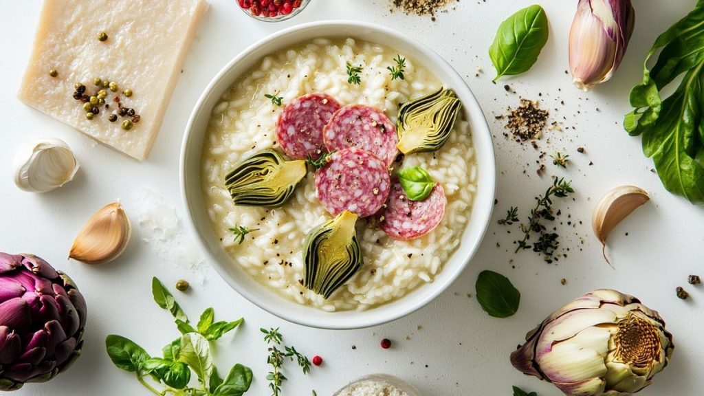 Risotto aux Artichauts et Mortadelle | Une Merveille Gourmande