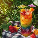 Cocktail multicolore arc-en-ciel pour enfants : recette facile et amusante à réaliser en famille