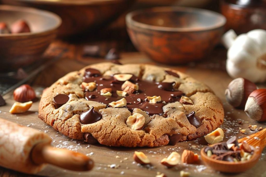 La meilleure recette de cookie géant aux pépites de chocolat et noisettes : un dessert gourmand inratable