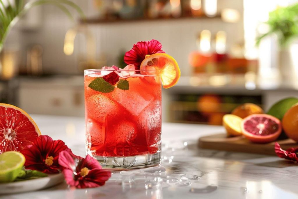 Un jour, un mocktail : comment préparer le mystic hibiscus tonic à la maison